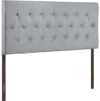 Modway - Clique King Upholstered Fabric Headboard Sky Gray