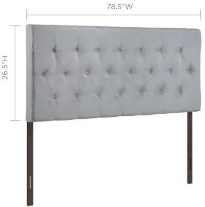 Modway - Clique King Upholstered Fabric Headboard Sky Gray