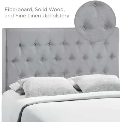 Modway - Clique King Upholstered Fabric Headboard Sky Gray