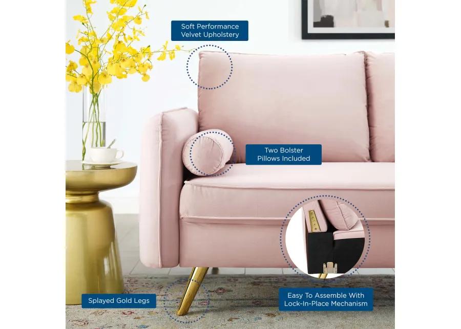 Revive Performance Velvet Loveseat