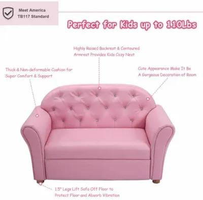 Hivvago Kids Princess Armrest Chair Lounge Couch