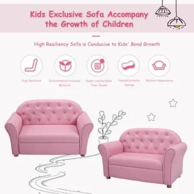 Hivvago Kids Princess Armrest Chair Lounge Couch