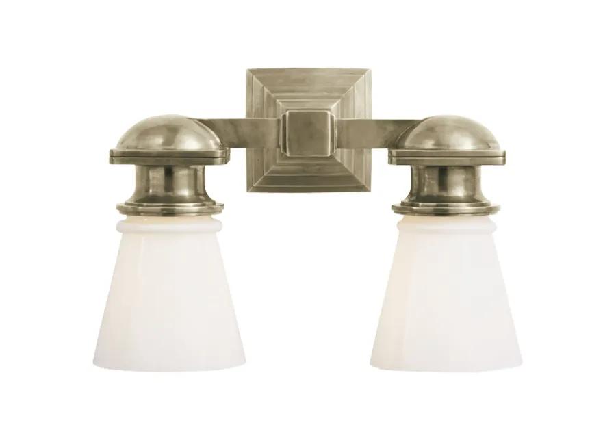 New York Subway Triple Light in Polished Nickel