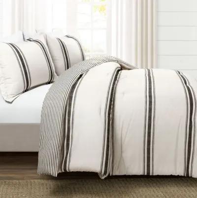 Farmhouse Stripe Reversible Cotton Comforter 2-Pc Set