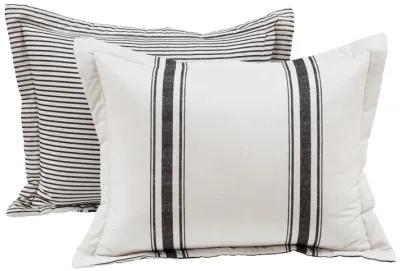 Farmhouse Stripe Reversible Cotton Comforter 2-Pc Set