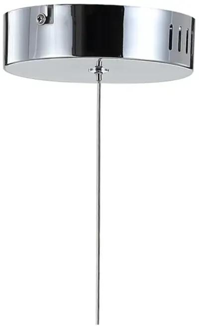 Orion 5.5" Adjustable Modern Integrated 1-Light Cluster LED Metal Pendant, Chrome