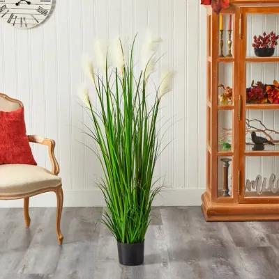 HomPlanti 4.5" Plum Grass Artificial Plant