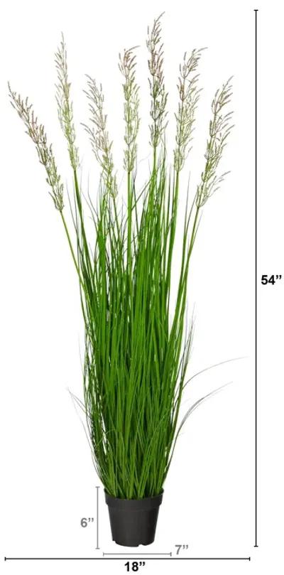 HomPlanti 4.5" Plum Grass Artificial Plant