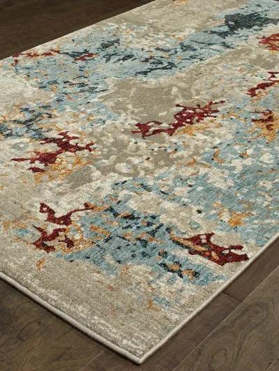 Evolution 6'7" x 9'6" Beige Rug