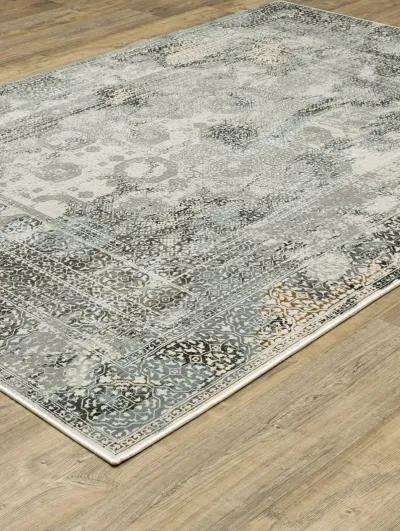 Gemini 2'3" x 7'6" Grey Rug