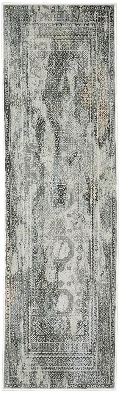 Gemini 2'3" x 7'6" Grey Rug