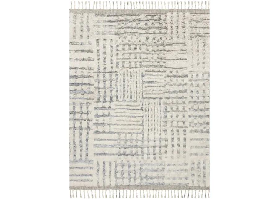 Khalid KF01 Ivory/Sky 8'6" x 11'6" Rug