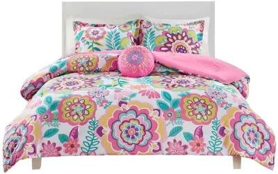 Gracie Mills Icarus Floral Medallion Comforter Set