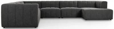 Langham Channeled 6-Piece Raf Chaise Sectional