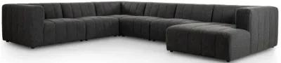 Langham Channeled 6-Piece Raf Chaise Sectional