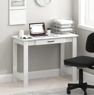 Furinno JAYA Writing Desk with Drawer, White