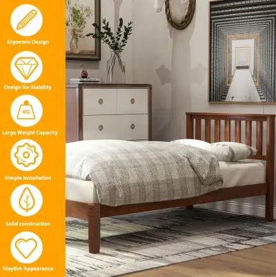 Merax Wood Platform Bed with Headboard