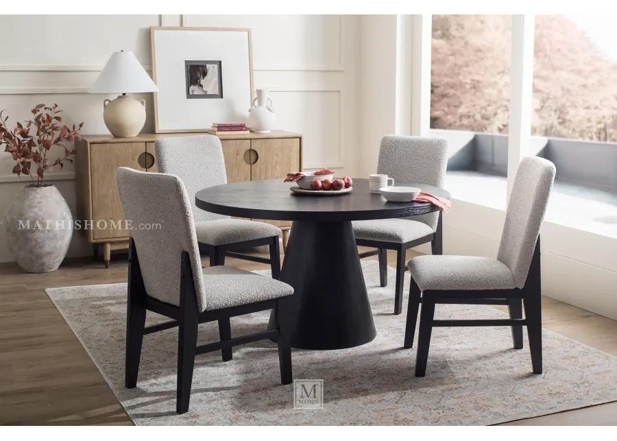 Portland 52" Black Dining Table