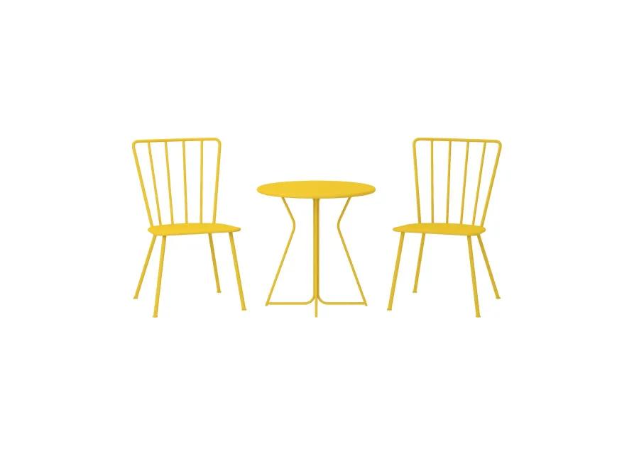 Heidi Outdoor/Indoor 3 Piece Bistro Set