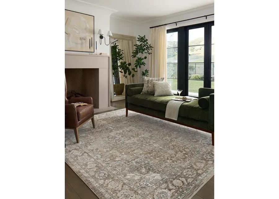 II Tabitha Khaki/Slate 7'10" x 10' Area Rug by Loloi II