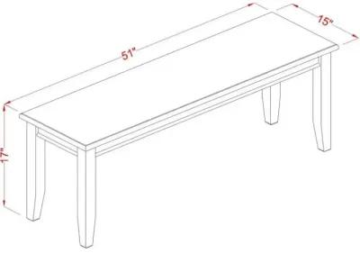 6 Piece Kitchen Table & Chairs Set Consists of a Rectangle Dining Table