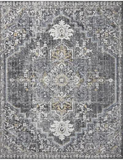 Cassandra Charcoal/Gold 9'3" x 13' Rug