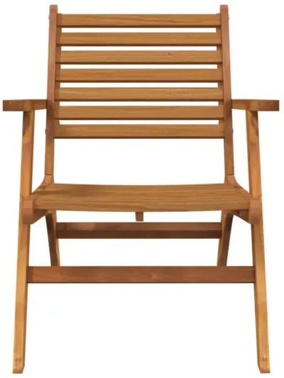 vidaXL Patio Chairs 2 pcs Solid Acacia Wood