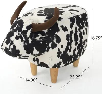 Adorable Cow Ottoman Soft, Stable, Versatile, Whimsical