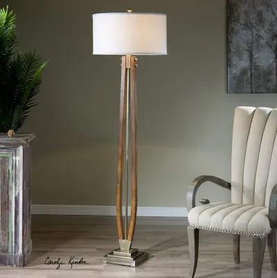 Uttermost Boydton Burnished Wood Floor Lamp