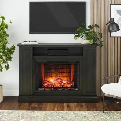 Ameriwood Home Pendleton Multi-Colored Electric Fireplace Mantel TV Stand with Storage for TVs up to 65"