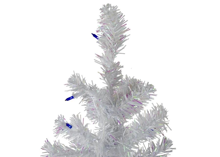 4' Pre-Lit Medium Pine Artificial Christmas Tree - Blue Lights