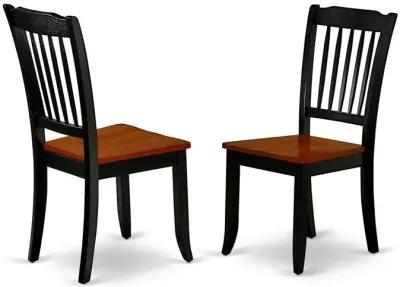 East West Furniture Dining Room Set Black & Cherry, KEDA5-BCH-W