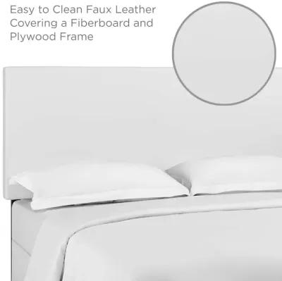 Modway - Taylor Full / Queen Upholstered Faux Leather Headboard White