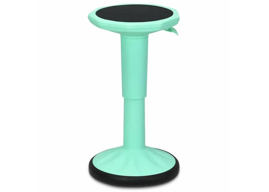 Costway Wobble Chair Height Adjustable Active Learning Stool Sitting Home Office Green Backless Silicone