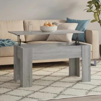 Coffee Table Gray Sonoma 39.8"x19.3"x20.5" Engineered Wood