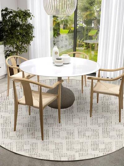 Delano DA1 Ivory 4' Rug