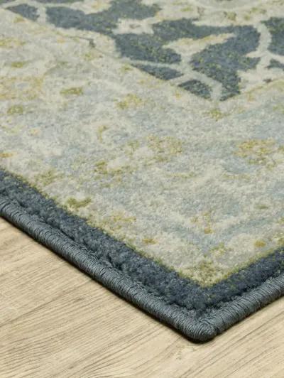 Branson 1'10" x 7'3" Blue Rug