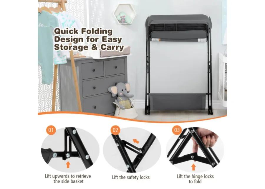 Baby Storage Folding Diaper Changing Table