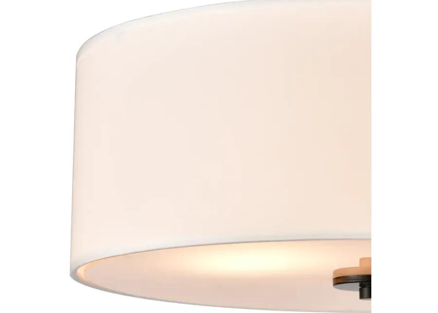 Oakland 16'' Wide 2-Light Semi Flush Mount