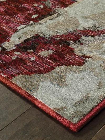 Evolution 2'6" x 12' Red Rug