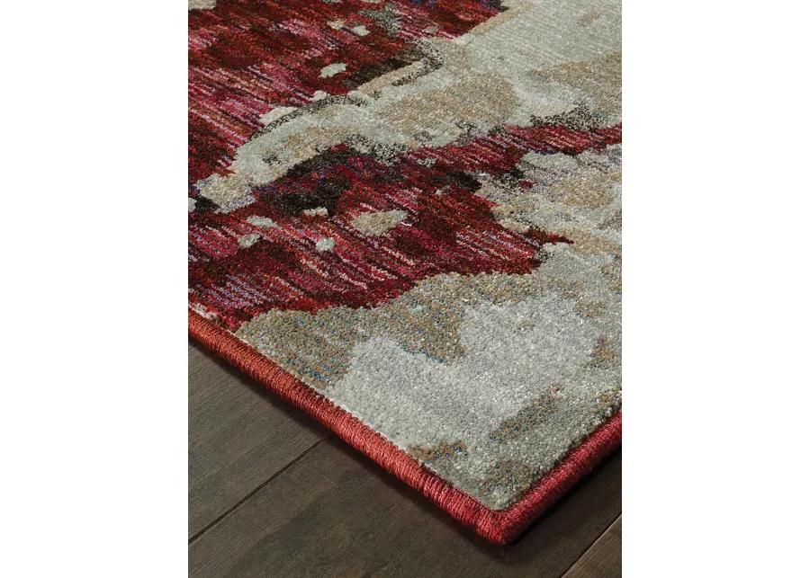 Evolution 2'6" x 12' Red Rug