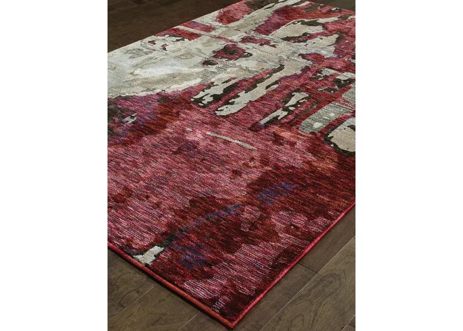 Evolution 2'6" x 12' Red Rug