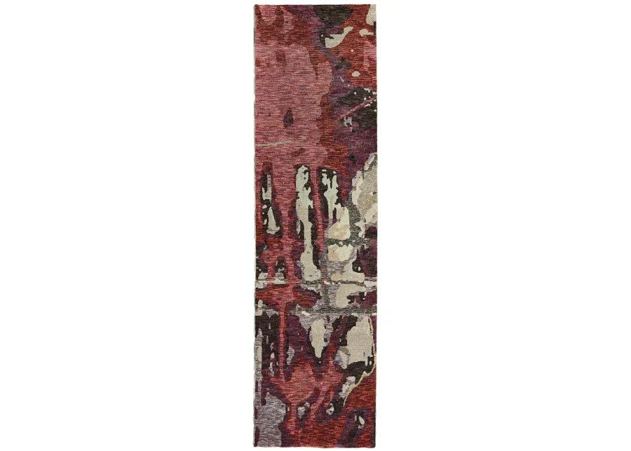 Evolution 2'6" x 12' Red Rug