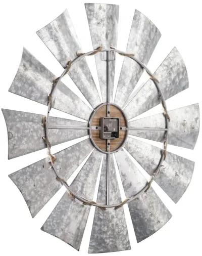 Brevan Oversized Decorative Windmill Wall Clock