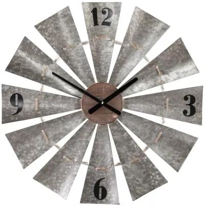 Brevan Oversized Decorative Windmill Wall Clock