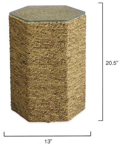 Peninsula Seagrass Side Table