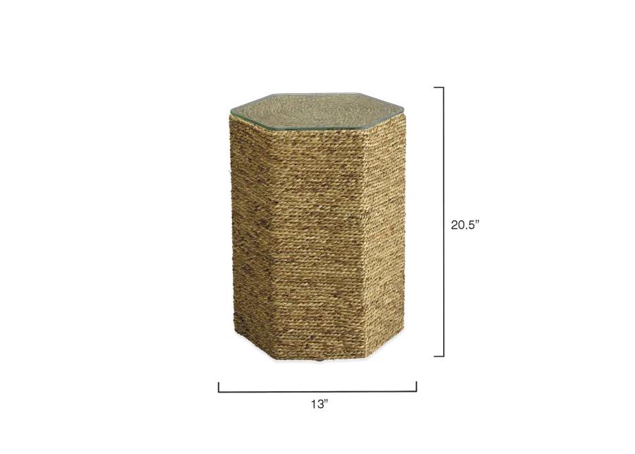 Peninsula Seagrass Side Table