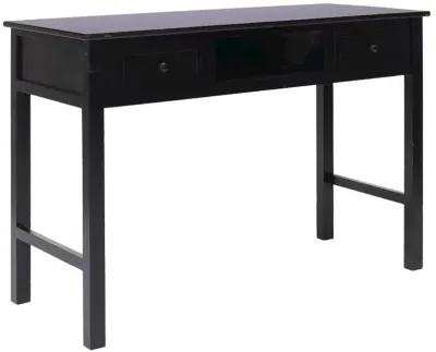 vidaXL Writing Desk Black 43.3"x17.7"x29.9" Wood, 284158