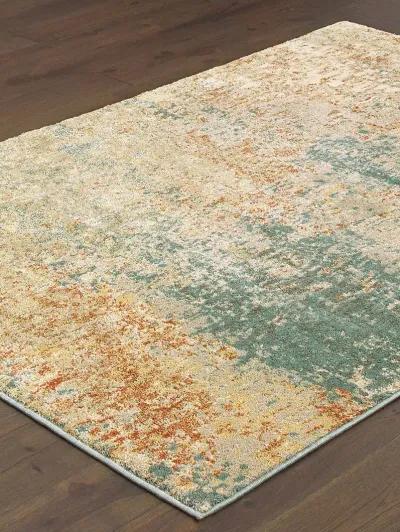 Carson 6'7" x 9'2" Blue Rug