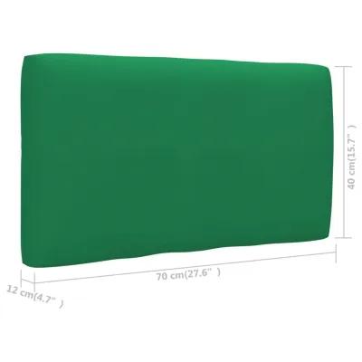 vidaXL Pallet Sofa Cushion Green 27.6"x15.7"x4.7"